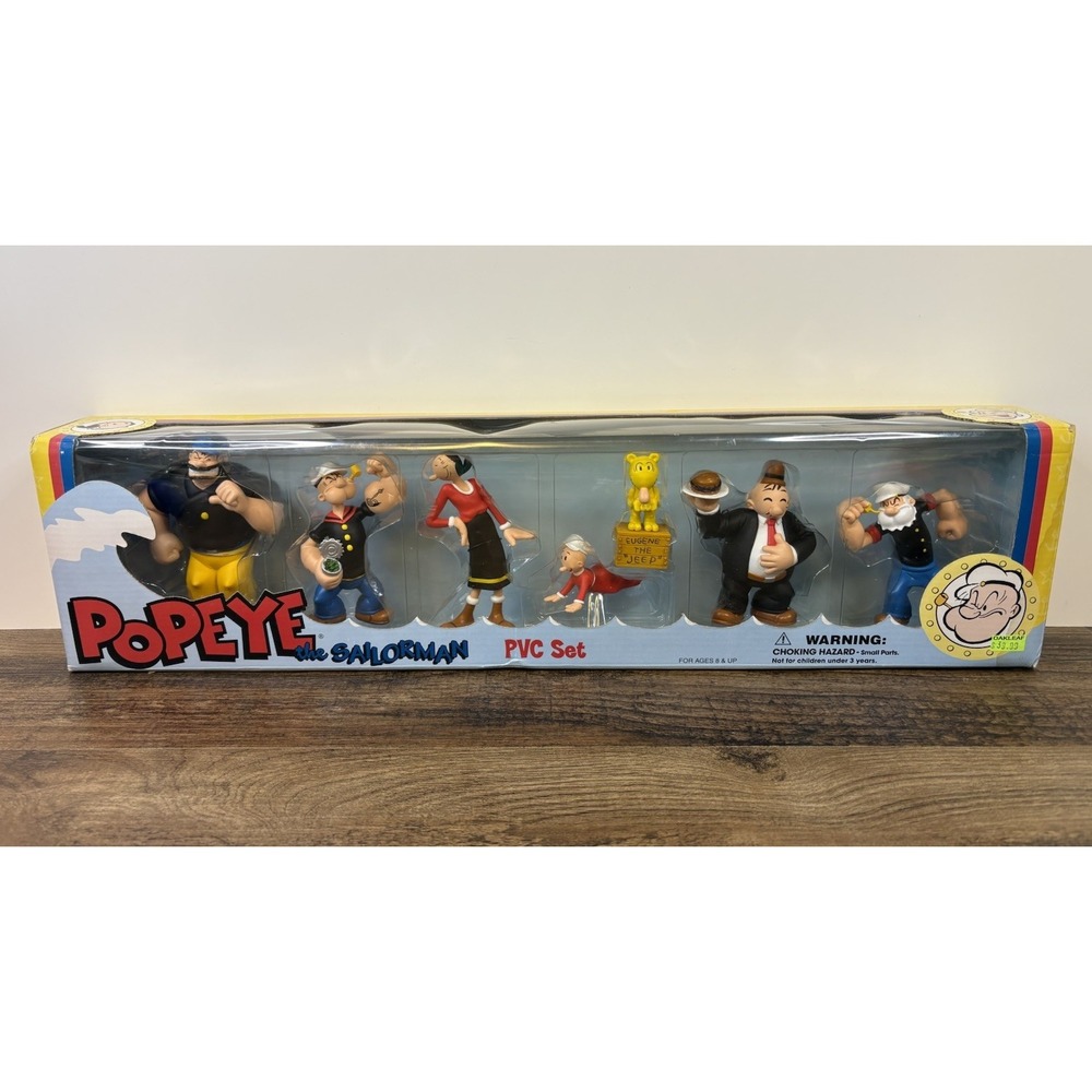 Popeye The Sailor Man PVC Figure Set NIB Dark Horse Comics Wimpy Bluto Olive